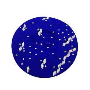 The Floryde Beret Women\'s 100% Wool Embellished Beret - OS The Florida Beret | Accessories | The Floreida Beret Womens  main image 3